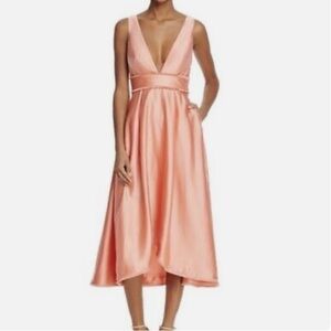 La Maison Talulah V-neck Substitution Midi Dress